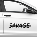 Savage crossed Aufkleber - Beispielansicht