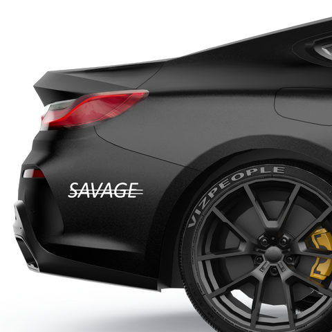 Savage crossed Aufkleber - Beispielansicht