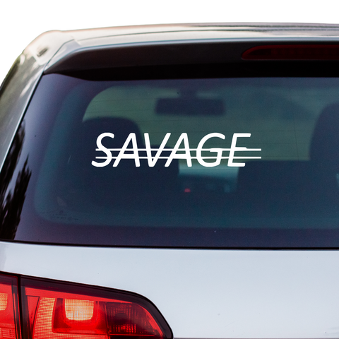 Savage crossed Aufkleber - Beispielansicht