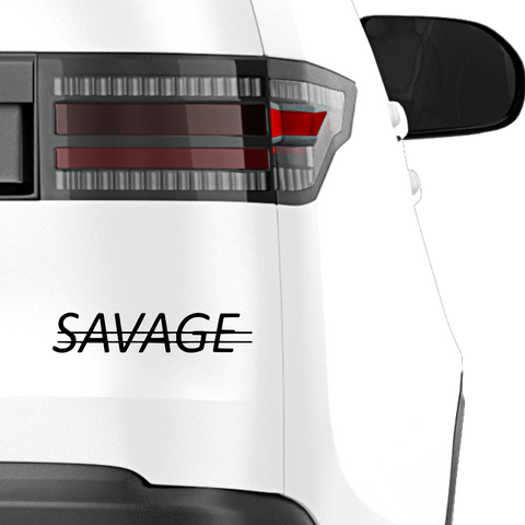 Savage crossed Aufkleber - Beispielansicht