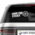 Save The Sticks Aufkleber - Beispielansicht