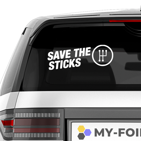 Save The Sticks Aufkleber - Beispielansicht