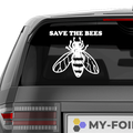 Save the Bees Aufkleber - Beispielansicht