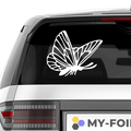 Schmetterling Abstrakt Aufkleber 15 - Beispielansicht
