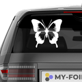 Schmetterling Blüte Aufkleber - Beispielansicht