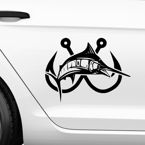 Schwertfisch Aufkleber - Beispielansicht