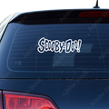 Scooby  Doo Schriftzug Aufkleber - Beispielansicht