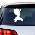 Sexy Frau auf Knien Aufkleber - Beispielansicht