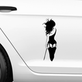 Sexy Frauensilluette von hinten Aufkleber - Beispielansicht