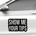 Show me Your Tips Aufkleber - Beispielansicht