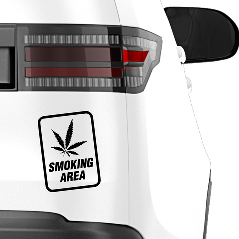 SmokingArea Aufkleber - Beispielansicht