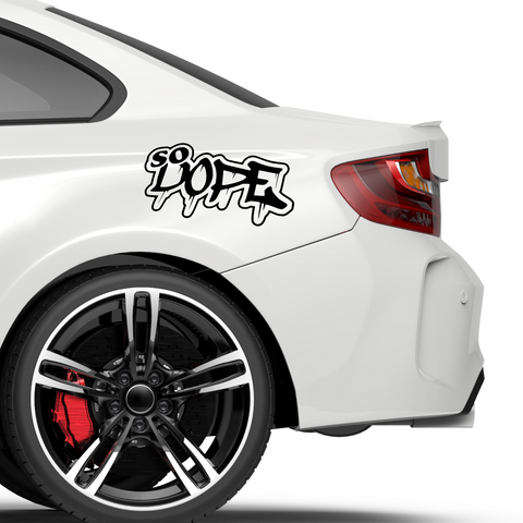 So Dope JDM Aufkleber - Beispielansicht
