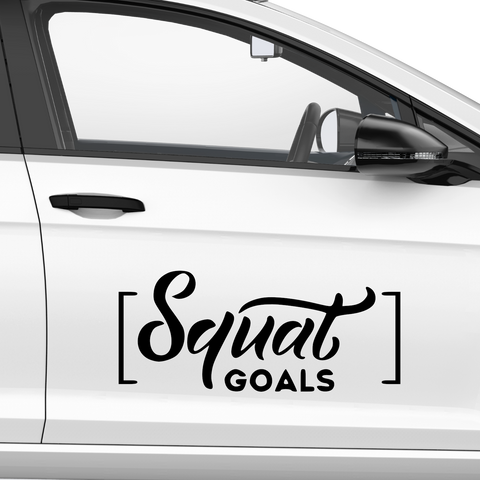 Squat Goals Aufkleber - Beispielansicht