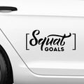 Squat Goals Aufkleber - Beispielansicht