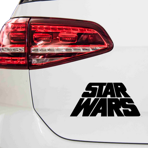 Star Wars Schriftzug Aufkleber - Beispielansicht