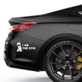 Stickman I am the Stig Aufkleber - Beispielansicht