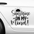 Sunshine on my mind Aufkleber - Beispielansicht