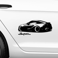 Supra Car Aufkleber 4 - Beispielansicht