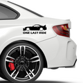 Supra One Last Ride Aufkleber - Beispielansicht