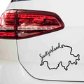 Switzerland Map Aufkleber - Beispielansicht