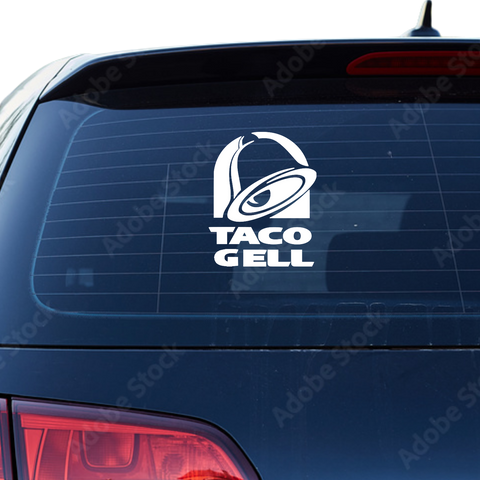 Taco Gell Taco Bell Fakelogo Aufkleber - Beispielansicht