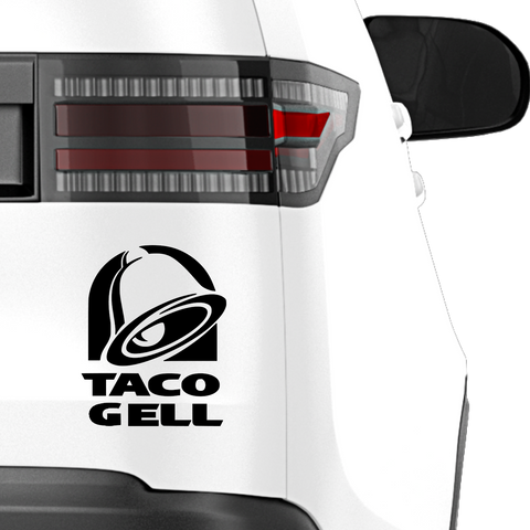 Taco Gell Taco Bell Fakelogo Aufkleber - Beispielansicht