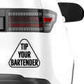 Tipp your Bartender Aufkleber - Beispielansicht