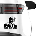 Trump Build the wall Aufkleber - Beispielansicht