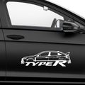 Type R Aufkleber - Beispielansicht