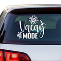 Vacay Mode Aufkleber - Beispielansicht