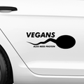 Vegans Also Need Protein Aufkleber - Beispielansicht