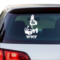 WWF Fakelogo Aufkleber - Beispielansicht