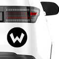 W Symbol Aufkleber - Beispielansicht
