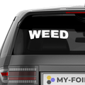 Weed Aufkleber - Beispielansicht