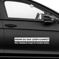 Wenn du das lesen kannst Aufkleber - Beispielansicht