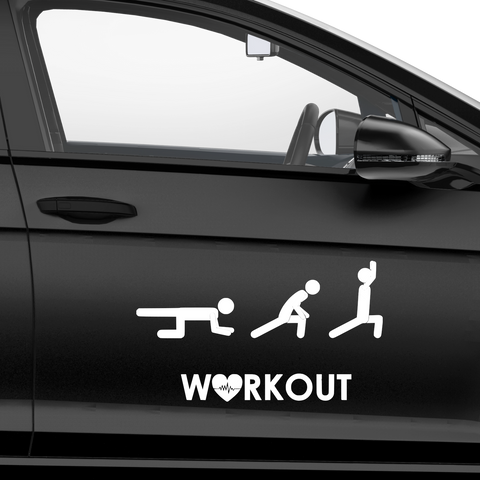 Workout Aufkleber - Beispielansicht