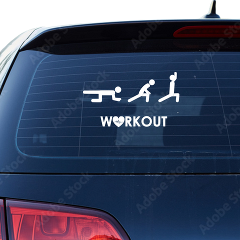 Workout Aufkleber - Beispielansicht