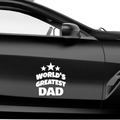 World greatest dad Aufkleber Nr 1 - Beispielansicht