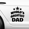 World greatest dad Aufkleber Nr 1 - Beispielansicht