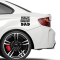 World greatest dad Aufkleber Nr 2 - Beispielansicht
