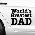 World greatest dad Aufkleber Nr 3 - Beispielansicht