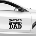 World greatest dad Aufkleber Nr 3 - Beispielansicht
