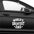 World greatest dad Aufkleber Nr 5 - Beispielansicht
