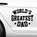 World greatest dad Aufkleber Nr 5 - Beispielansicht