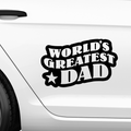 World greatest dad Aufkleber Nr 6 - Beispielansicht