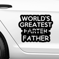 World greatest father Aufkleber - Beispielansicht