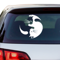 YingYang Katzen Aufkleber - Beispielansicht