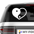 YingYang Liebe Aufkleber - Beispielansicht