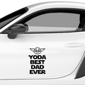 Yoda best dad ever Aufkleber Nr 1 - Beispielansicht