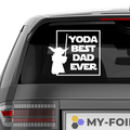 Yoda best dad ever Aufkleber Nr 2 - Beispielansicht